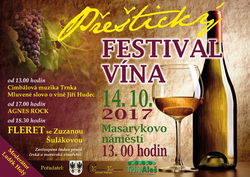 Přeštický festival vína 2017 plakát festivalu